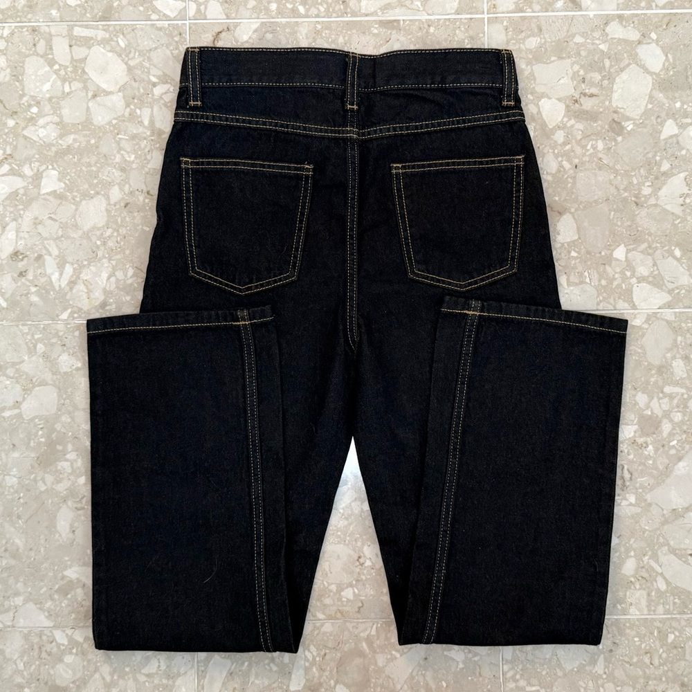 NEW! Roebuck and Company boys 12 slim straight leg dark blue denim jeans NWT!